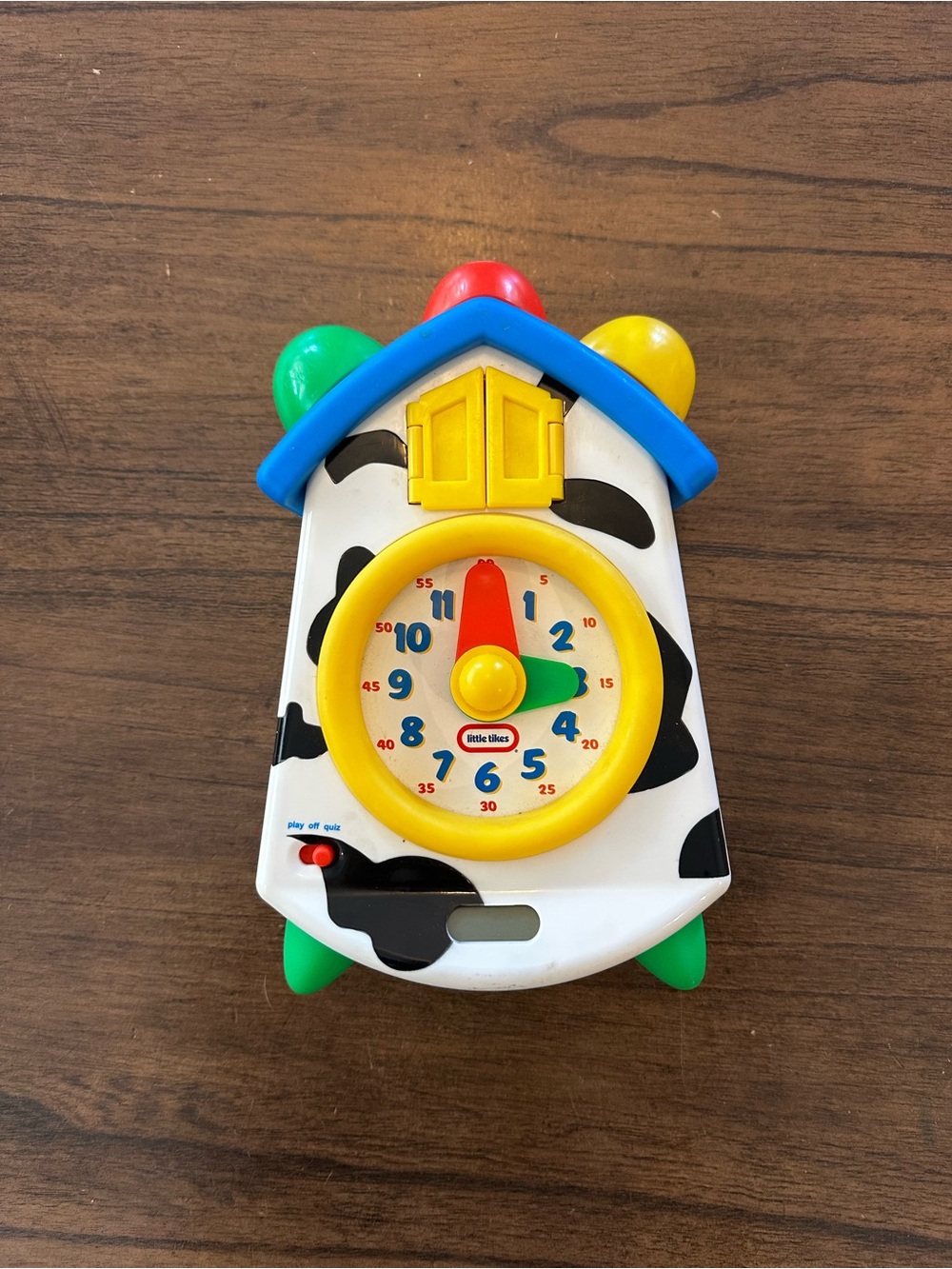 Vintage Little Tikes Clock A Doodle Moo Cow Learning Clock Educational Toy